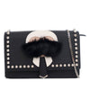 Fendi Studded Leather Karlito Wallet on Chain Secondhand