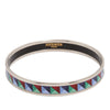 Secondhand Hermès Narrow Enamel Clous de Trompe Bangle 65