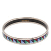 Secondhand Hermès Narrow Enamel Clous de Trompe Bangle 65