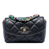 Chanel Mini Quilted Lambskin Cocovado Ribbon Chain Flap Secondhand