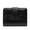 Prada Quilted Soft Calf Triangle Bifold Wallet Secondhand