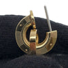 Hermès Gold Plated Horn Faites Vos Jeux Push Back Earrings Secondhand