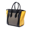 Celine Micro Tricolor Leather Luggage Tote Secondhand