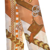 Hermès Brides Et Gris Silk Twilly Scarf Secondhand