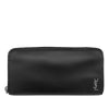 Saint Laurent Leather Tiny Cassandre Zip Around Long Wallet Secondhand