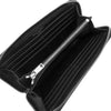 Saint Laurent Leather Tiny Cassandre Zip Around Long Wallet Secondhand