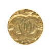 Chanel CC Gold Plated Medallion Brooch Secondhand