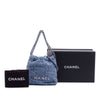 Secondhand Chanel Mini Denim Studded 22 Handbag