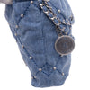 Chanel Mini Denim Studded 22 Handbag Secondhand