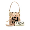 Secondhand Fendi Shearling Mini Mon Tresor Bucket Bag