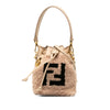Secondhand Fendi Shearling Mini Mon Tresor Bucket Bag