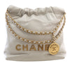 Chanel Mini Shiny Calfskin 22 Hobo Secondhand