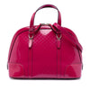 Gucci Small Microguccissima Patent Nice Dome Satchel Secondhand