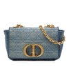 Dior Small Embroidered Denim Cannage Caro Bag Secondhand