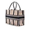 Dior Medium Embroidered Canvas Bayadere Book Tote Secondhand