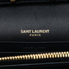 Saint Laurent Quilted Chevron Calfskin Polka Dot Monogram Envelope Chain Wallet Secondhand