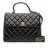 Chanel Large Lambskin Trendy CC Top Handle Flap Secondhand