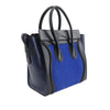 Celine Micro Tricolor Nubuck and Calfskin Luggage Tote Secondhand