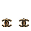 Chanel CC Gold Plated Strass Clip On Earrings Secondhand