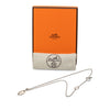 Hermès Palladium Plated Mini Maillon Pendant Necklace Secondhand