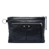 Balenciaga Lambskin Motocross Classic Clip S Clutch Secondhand