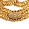 Chanel Gold Plated CC Rope Brooch Secondhand