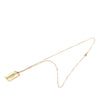 Chanel CC Gold Plated 31 Rue Cambon Dog Tag Pendant Necklace Secondhand