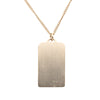 Chanel CC Gold Plated 31 Rue Cambon Dog Tag Pendant Necklace Secondhand