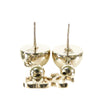 Chanel CC Gold Plated Swing Push Back Earrings Secondhand
