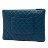 Chanel Large Quilted Lambskin O Case Clutch Secondhand
