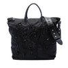 Prada Beaded Tessuto Floral Applique Convertible Tote Secondhand