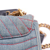 Louis Vuitton Limited Edition Denim Patches New Wave Chain MM Secondhand