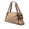 Secondhand Ferragamo Gancini Canvas Shoulder Bag