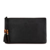 Secondhand Gucci Calfskin Bamboo Tassel Clutch
