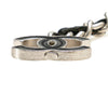 Secondhand Chanel Silver CC Leather Woven Chain Belt