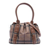 Burberry Smoke Check Coated Canvas Northfield Satchel Secondhand