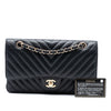 Chanel Medium Classic Chevron Lambskin Double Flap Secondhand