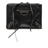 Balenciaga Goatskin Motocross Classic Metallic Edge Clutch Secondhand