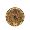 Chanel CC Gold Plated Round Brooch Secondhand
