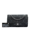 Chanel Medium Classic Printed Denim Double Flap Secondhand