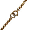 Chanel Gold Plated CC Heart Pendant Necklace Secondhand