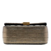 Saint Laurent Small Metallic Grain De Poudre Monogram Vicky Chain Bag Secondhand