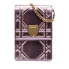 Secondhand Dior Metallic Studded Calfskin Vertical Diorama