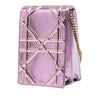 Secondhand Dior Metallic Studded Calfskin Vertical Diorama