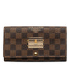Louis Vuitton Limited Edition Damier Ebene Trunks and Locks Sarah Wallet Secondhand