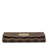 Louis Vuitton Limited Edition Damier Ebene Trunks and Locks Sarah Wallet Secondhand