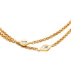 Chanel Gold Plated Diamond Strass Station Chain Long Necklace Secondhand