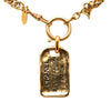Chanel Gold Plated 31 Rue Cambon Plaque Pendant Necklace Secondhand