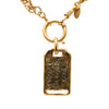 Chanel Gold Plated 31 Rue Cambon Plaque Pendant Necklace Secondhand