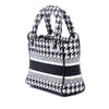 Dior Mini Embroidered Canvas Houndstooth Lady D Lite Secondhand
